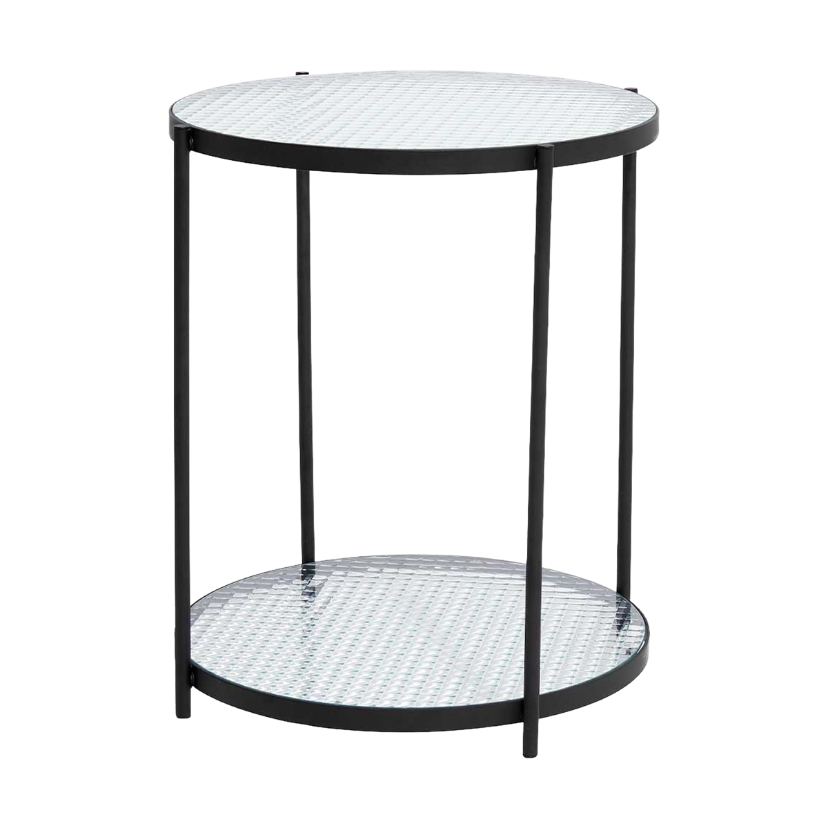 Mex glazen bijzettafel - Ø 40 cm