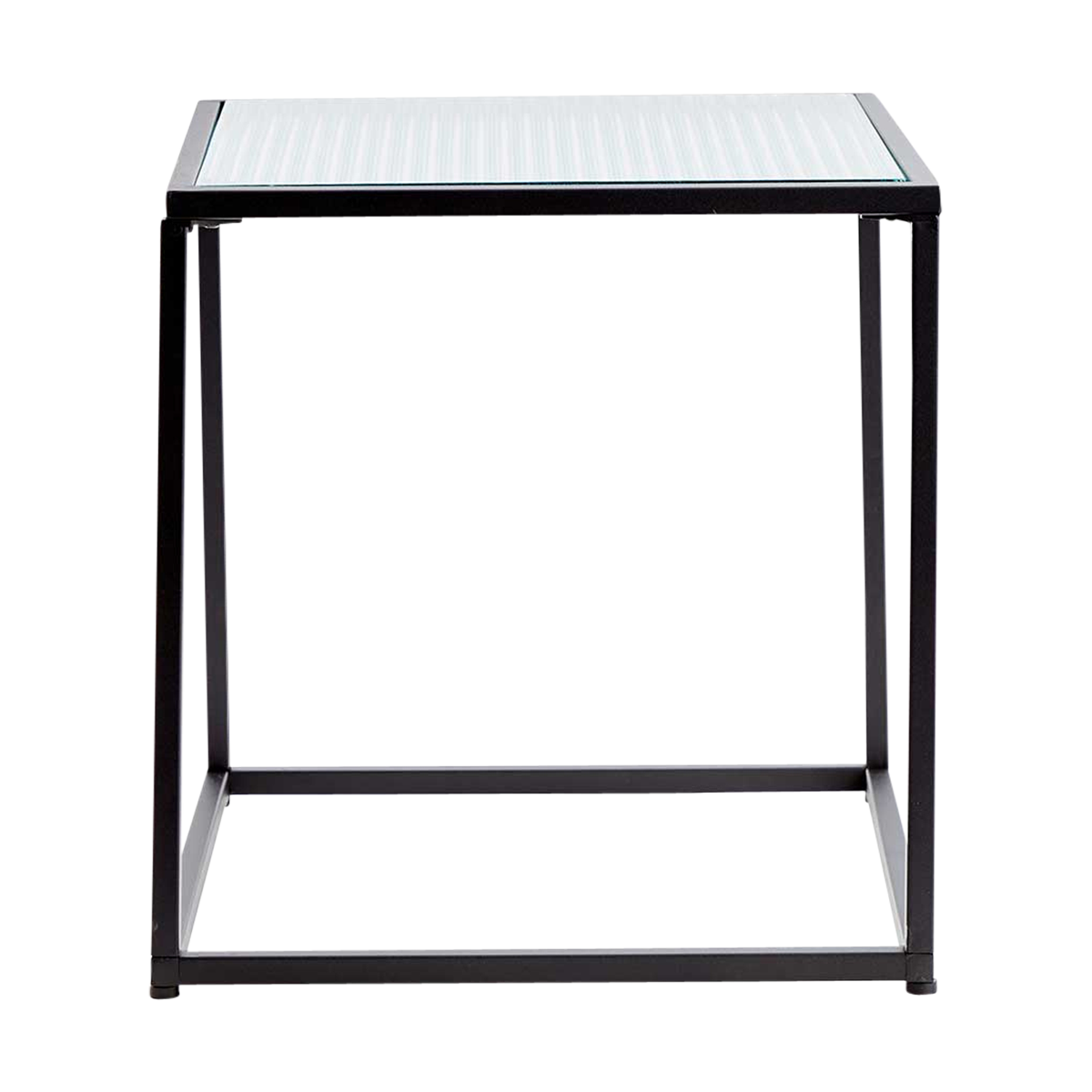 Vigo glazen bijzettafel - 35 x 35 cm