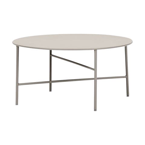 Mila metalen tuin salontafel grijs - Ø 70 cm