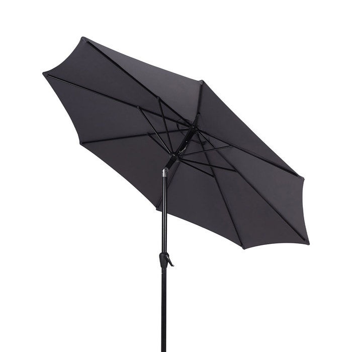 Jairo verstelbare parasol donkergrijs - Ø 3 meter  - kantelbaar
