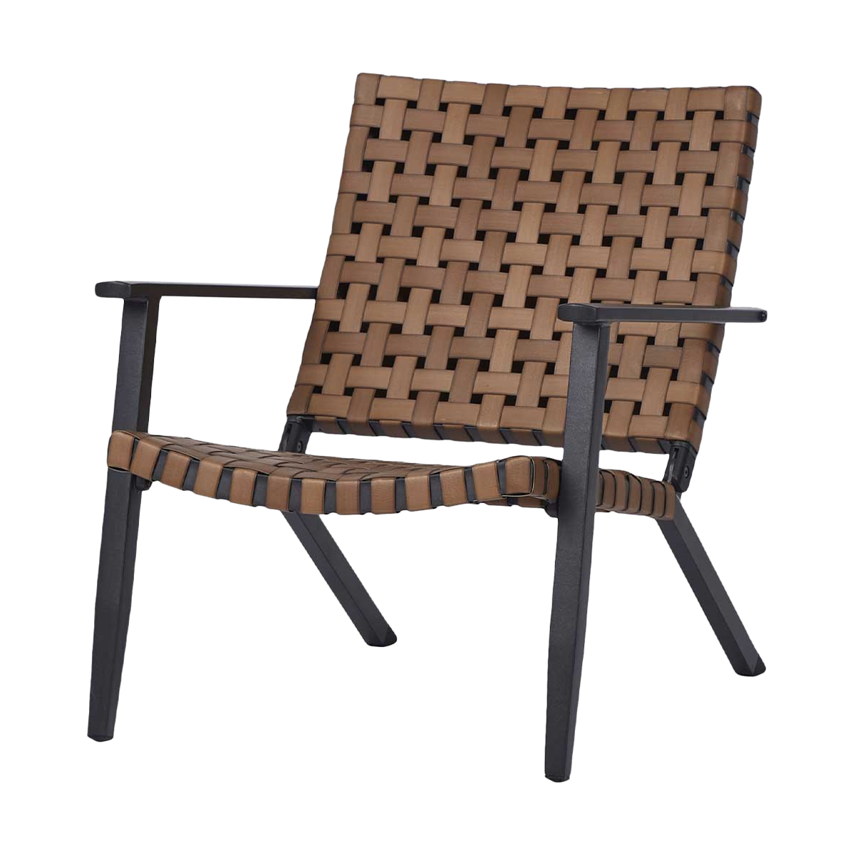 Seppe rotan tuinstoel -  Met armleuningen - Bruin