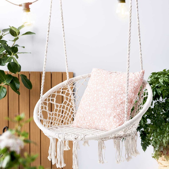 Bodi katoenen tuin hangstoel zand - loungestoel - buiten -beige - boho