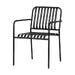 Zahra metalen tuinstoel zwart - met armleuningen