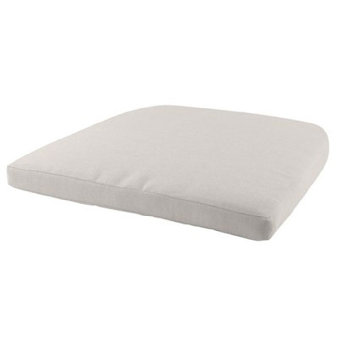 Mia zitkussen voor tuinstoel beige - 48 x 48 cm - vierkant