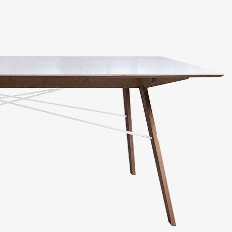White tafel klein - L150 x B90 x H72 cm - Wit 