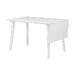 Lotta verlengbare houten eettafel wit - 120 x 80 cm