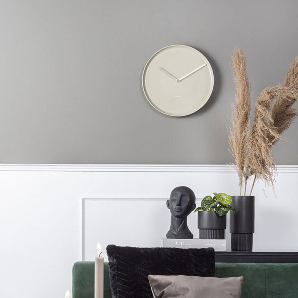 Wandklok Plate Ø35 cm - Groen 