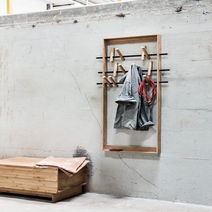 Coat frame - Bamboe kapstok - B53 x H150 x D7 cm 