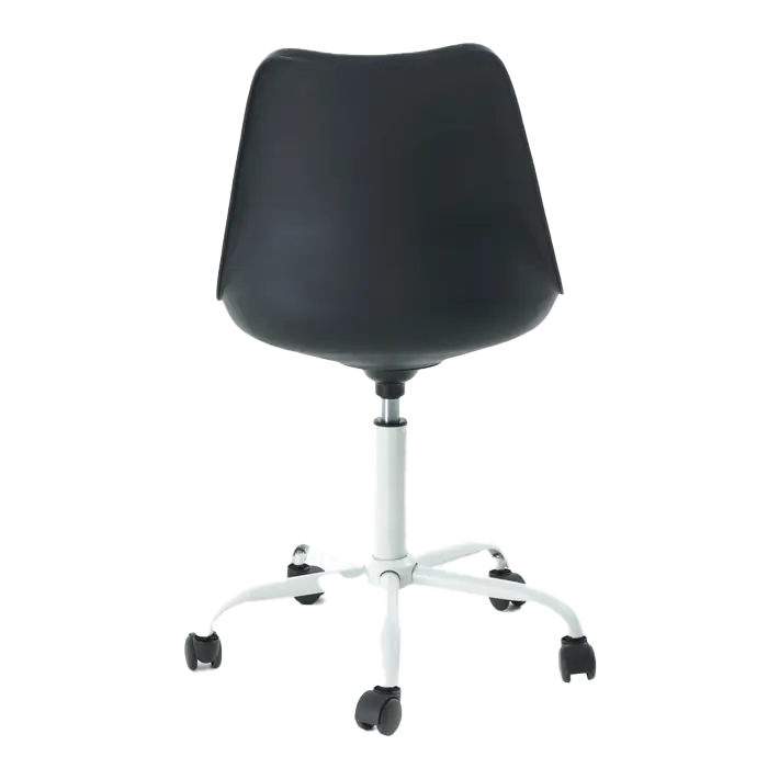 Kontar bureaustoel zwart - wit onderstel - burostoel - vergaderstoel