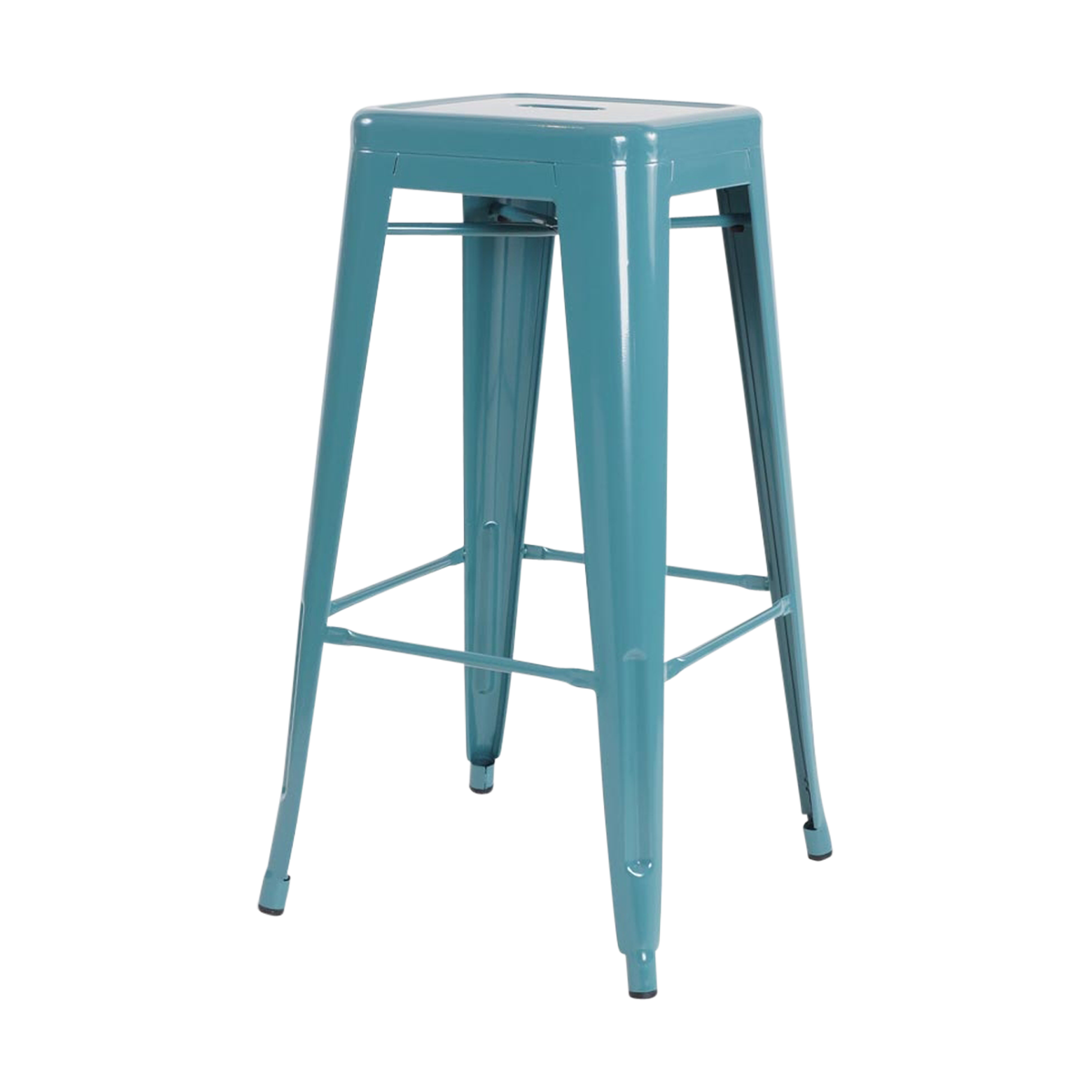Metalen barkruk zee blauw - 77 cm