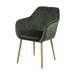 Djura velvet eetkamerstoel groen