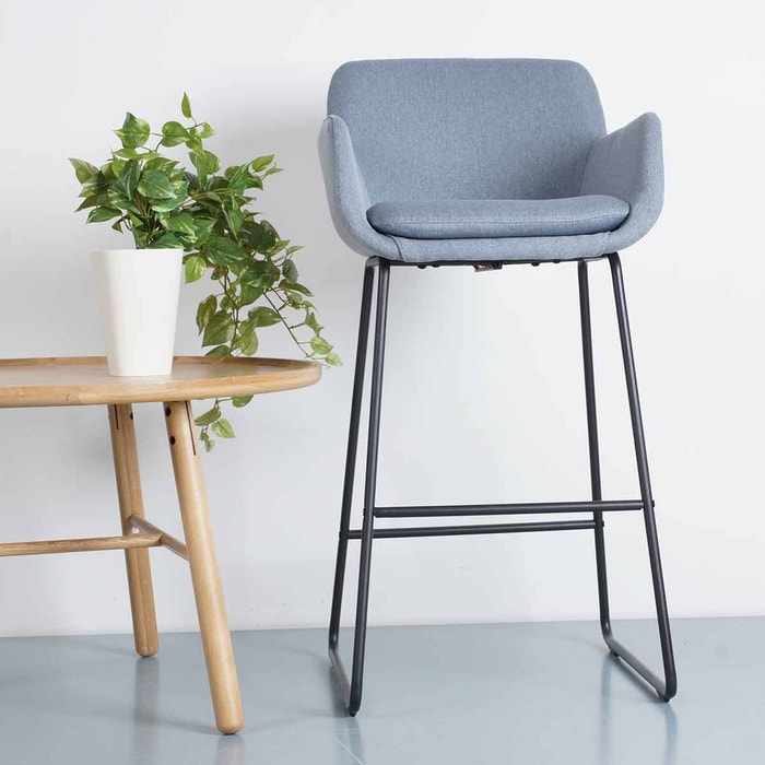 Mare barkruk lichtblauw - 74 cm - barstoel - scandinavisch