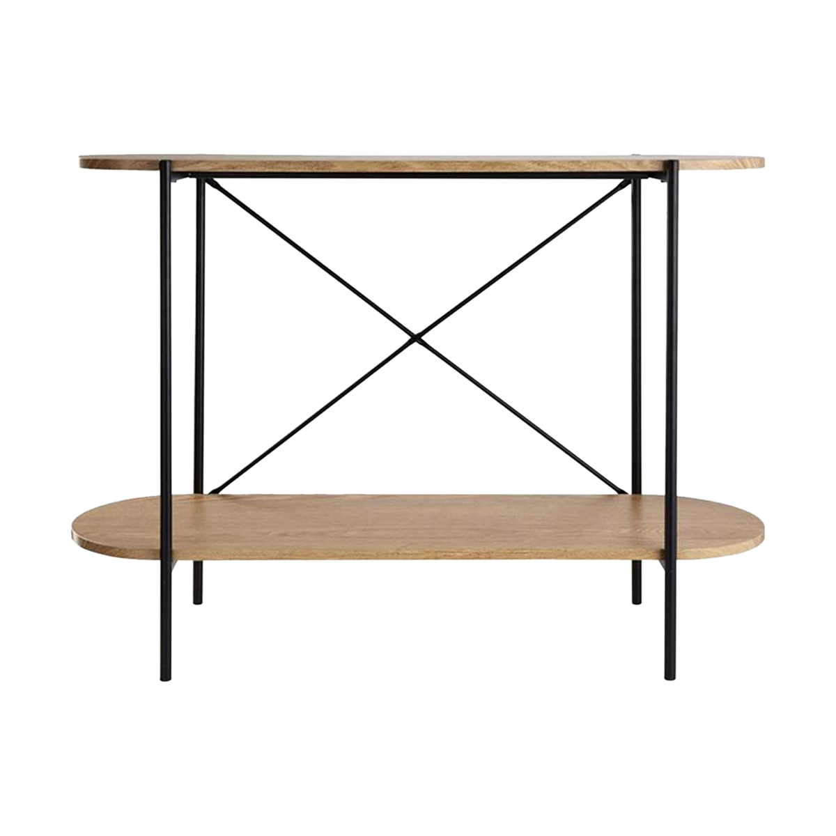 Bas houten sidetable naturel - 100 x 30 cm