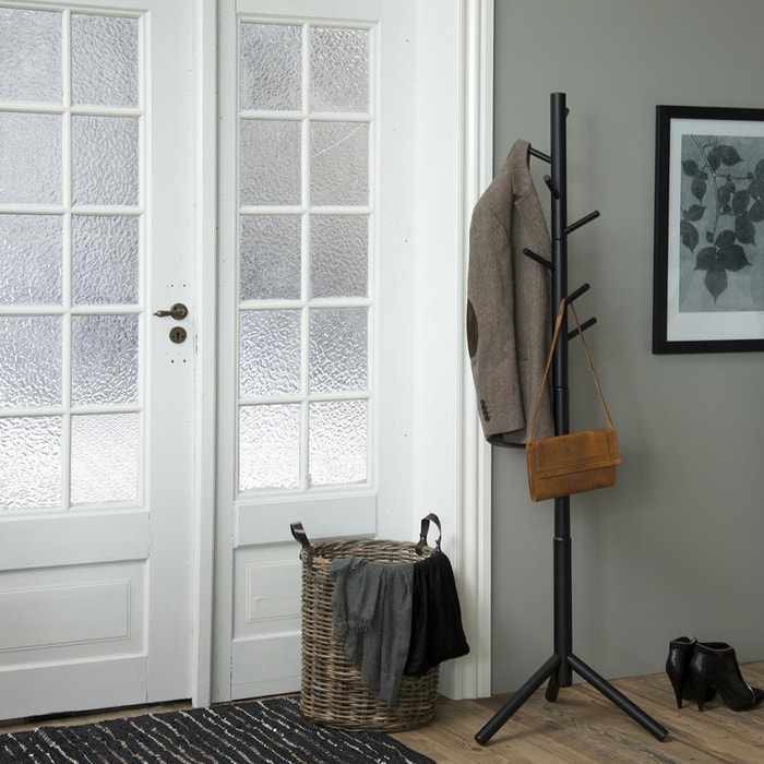 Dean houten staande kapstok zwart - 176 cm - 7 haakjes