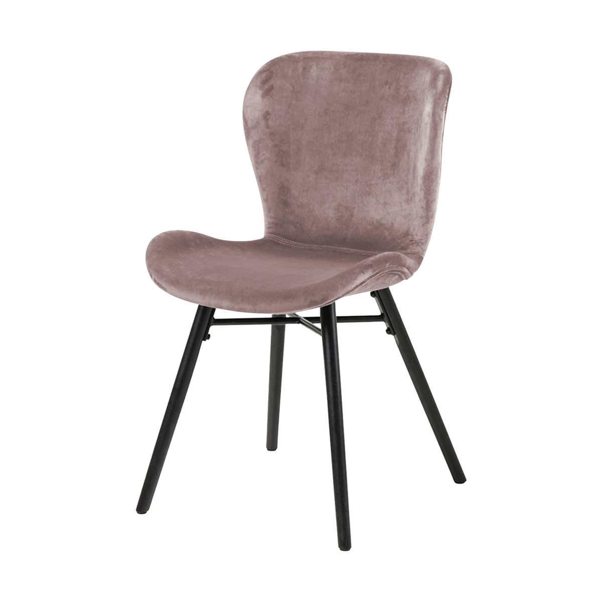 Fem velvet eetkamerstoel roze