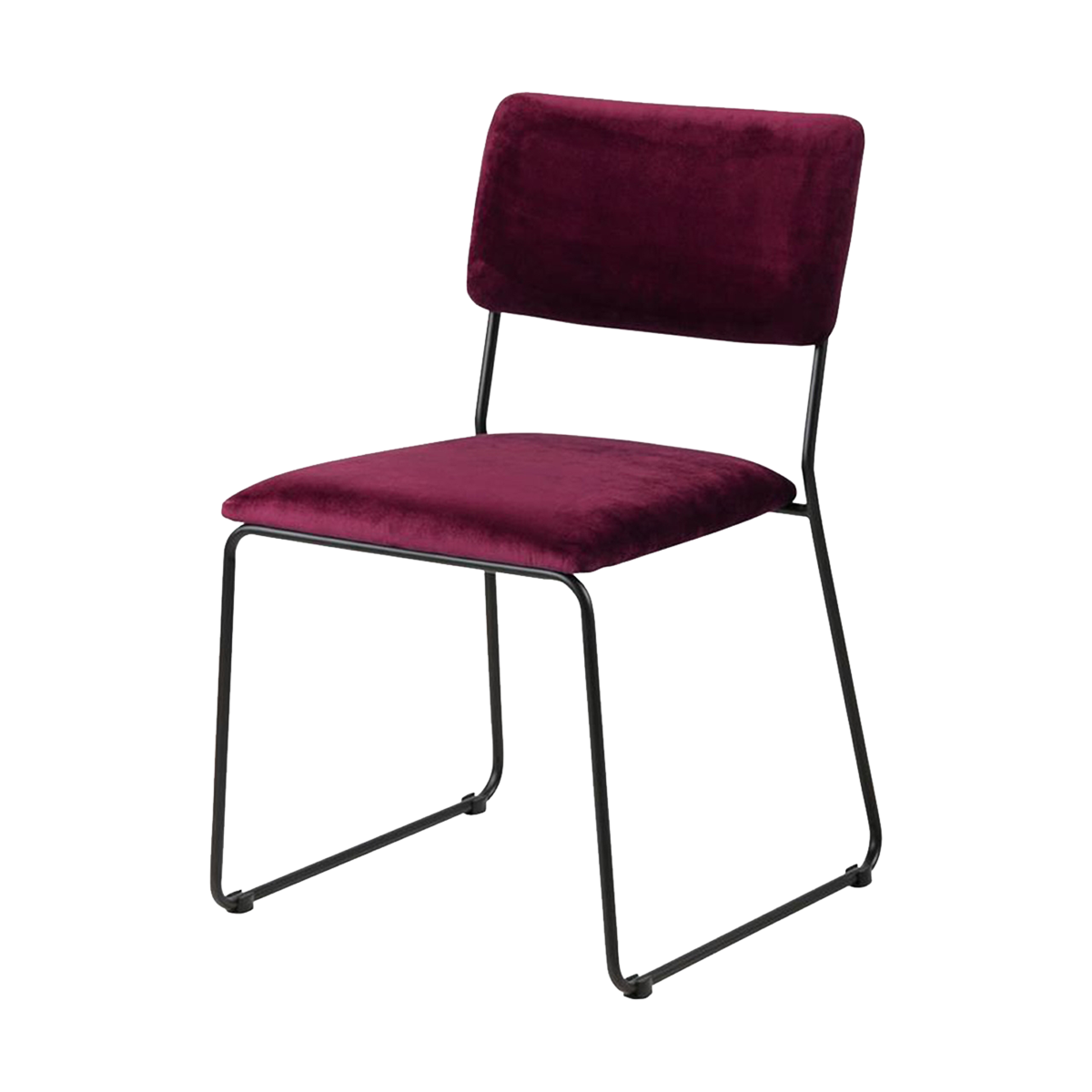 John velvet eetkamerstoel rood