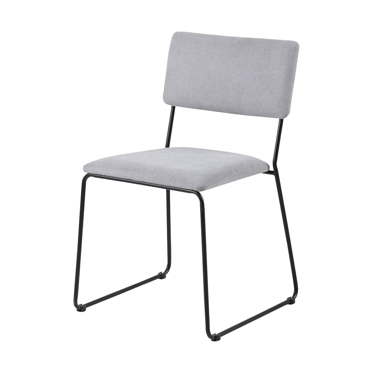 John gestoffeerde eetkamerstoel lichtgrijs