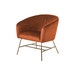 Lissy velvet fauteuil oranje