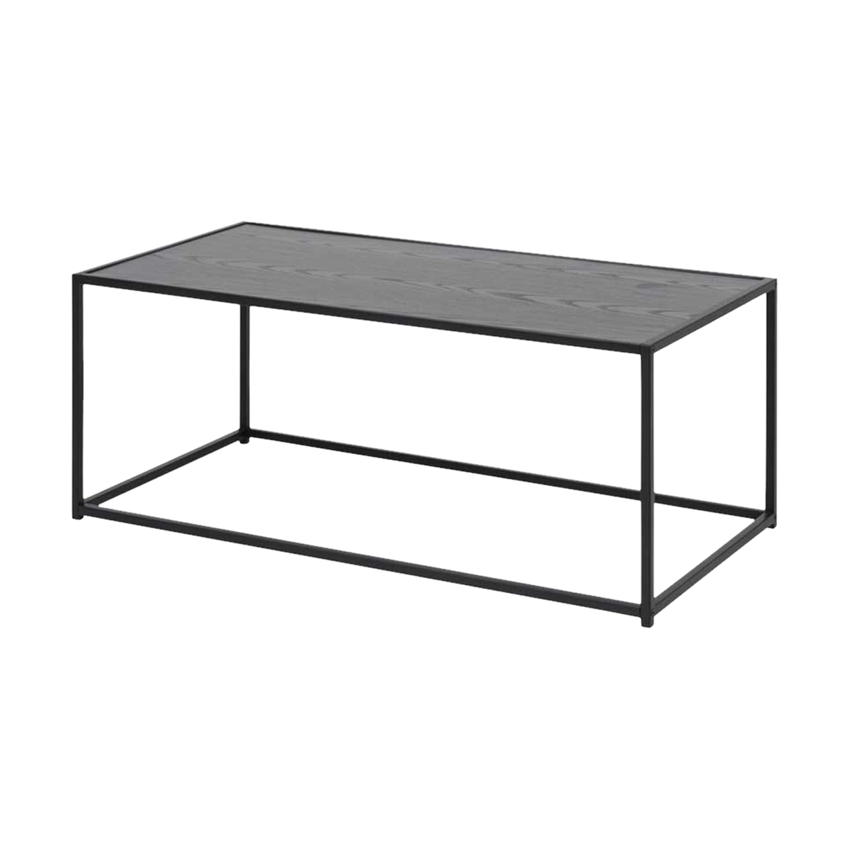 Vic houten salontafel zwart - 100 x 50 cm