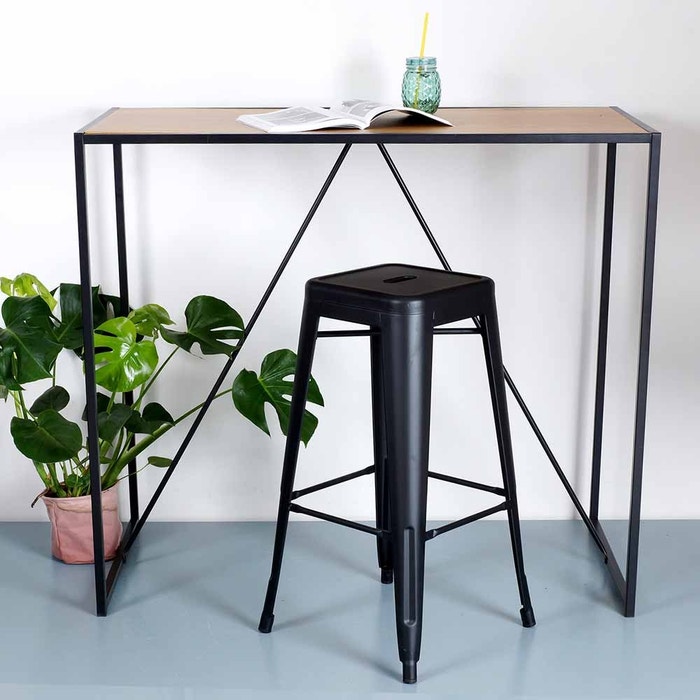 Vic Houten Bartafel Naturel Met Zwarte Metalen Poten 120 Cm Gewoonstijl vic-houten-bartafel-naturel-met-zwarte-metalen-poten-120-cm-gewoonstijl