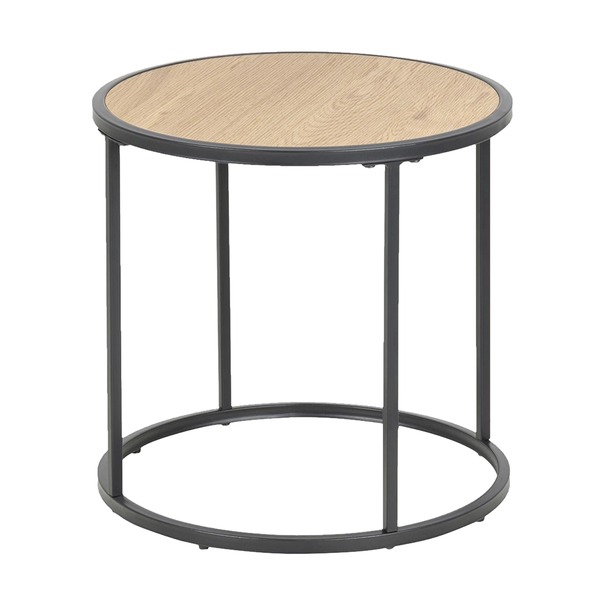 Vic houten bijzettafel naturel - Ø 45 cm