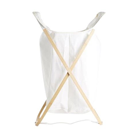 Joost katoenen staande wasmand wit