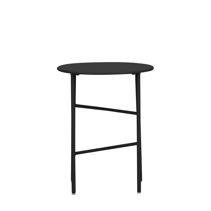 Mila metalen tuin bijzettafel zwart - Ø 40 cm - ronde - balkontafel