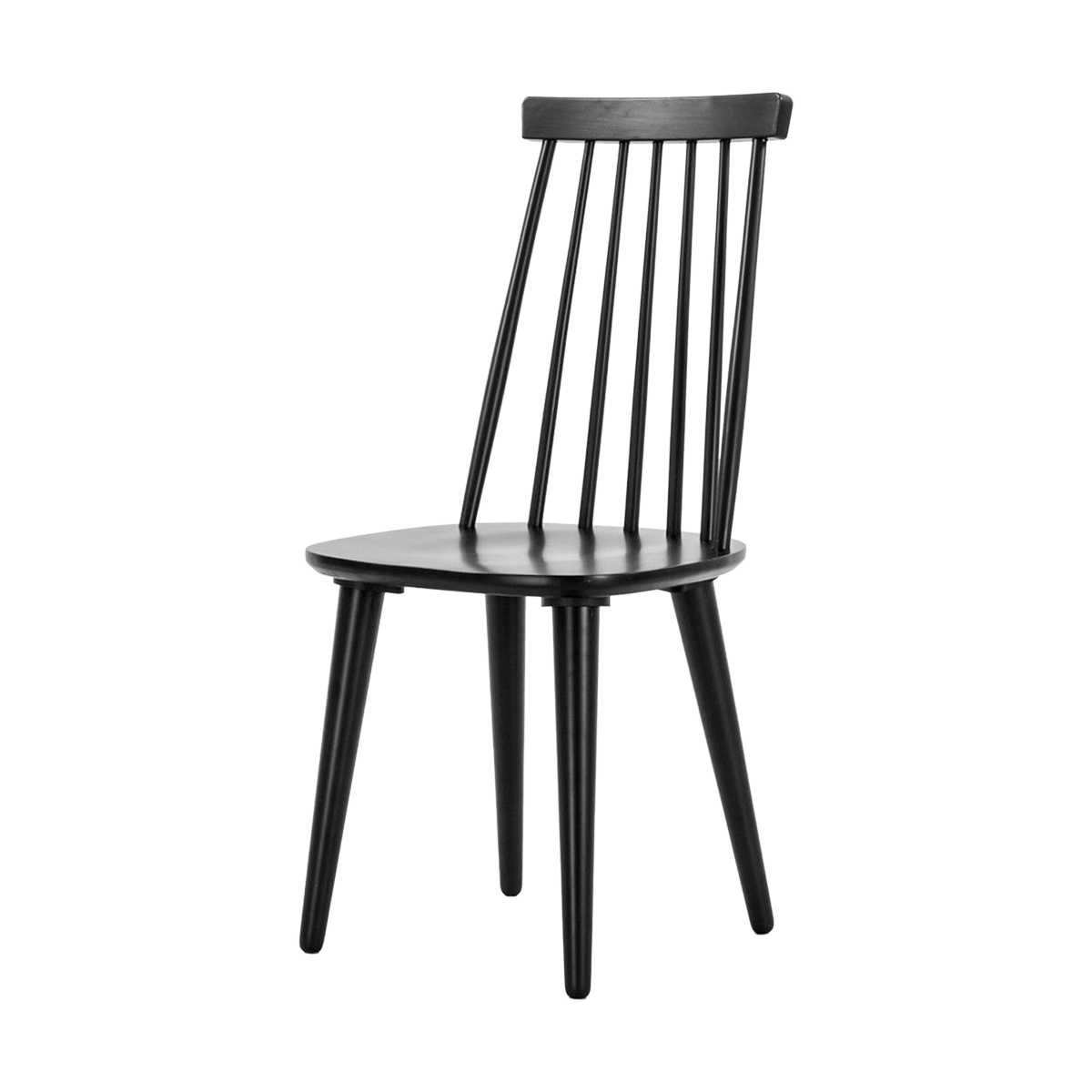 Lotta houten spijlenstoel zwart
