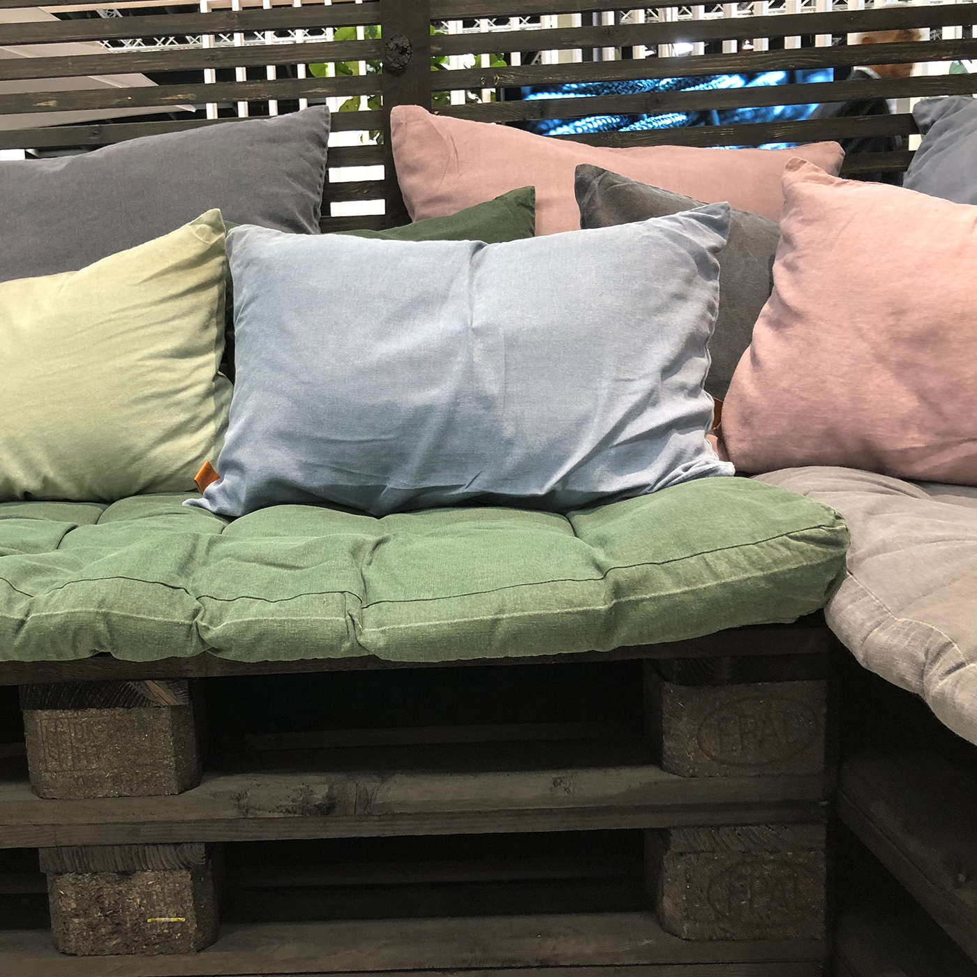 Daan palletkussen lichtgroen - 120 x 80 cm - rechthoekig