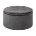 Elin velvet poef donkergrijs - Ø 60 cm