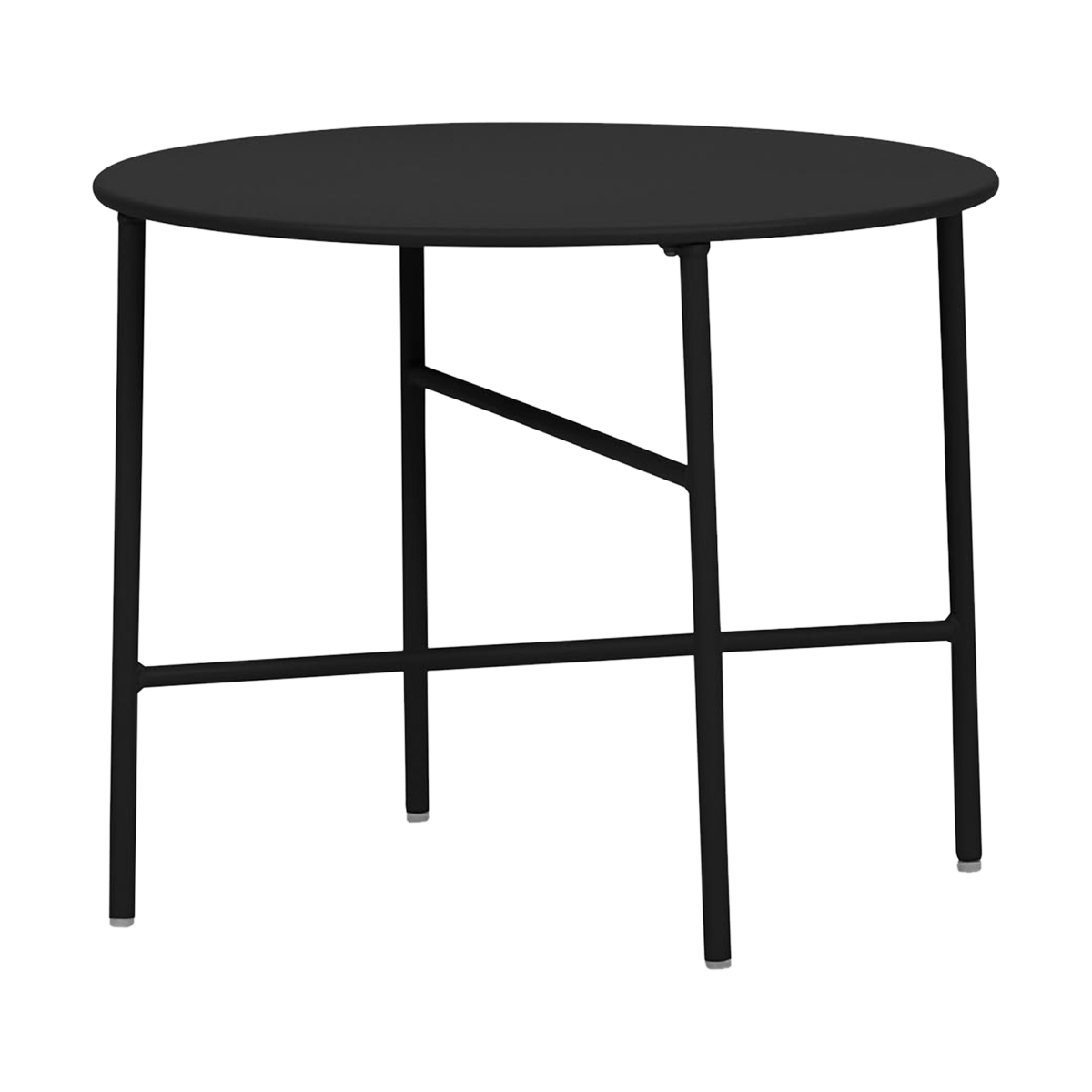Mila metalen tuin salontafel zwart - Ø 50 cm