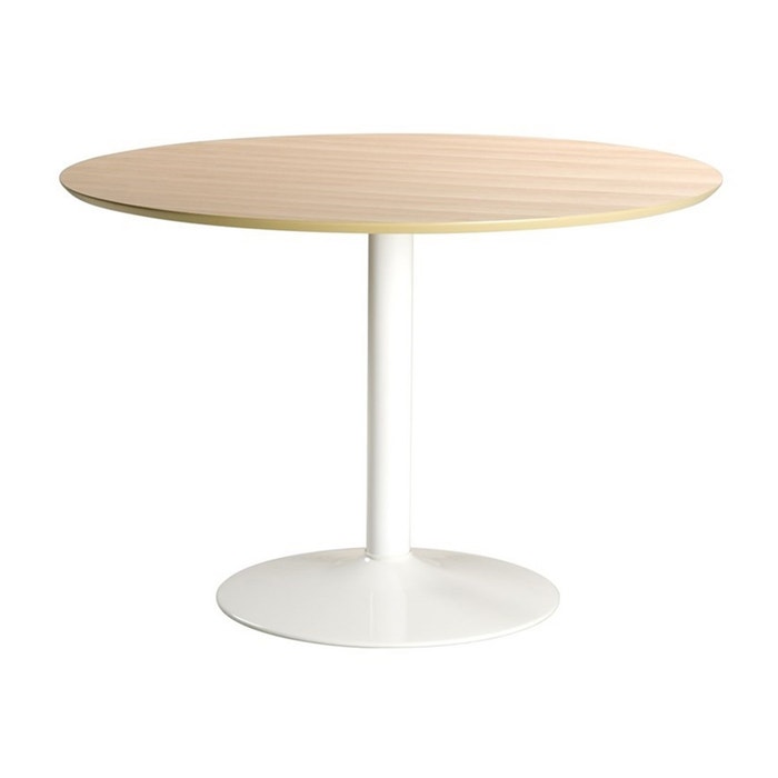 Vino houten eettafel naturel - Ø 110 cm - rond - trompet onderstel