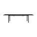 Vinn uitschuifbare tuintafel zwart - 200 tot 300 x 95 cm