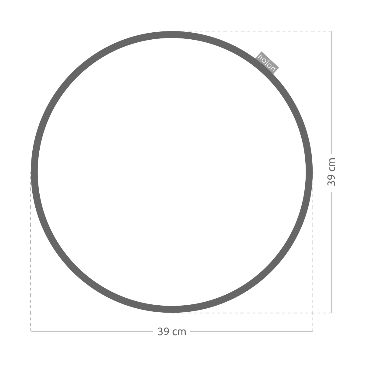 rond zitkussen bouclé beige