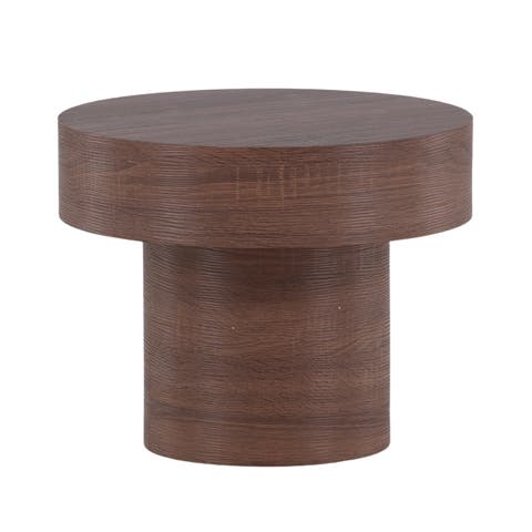 Manuel houten bijzettafel bruin - Ø 50 cm