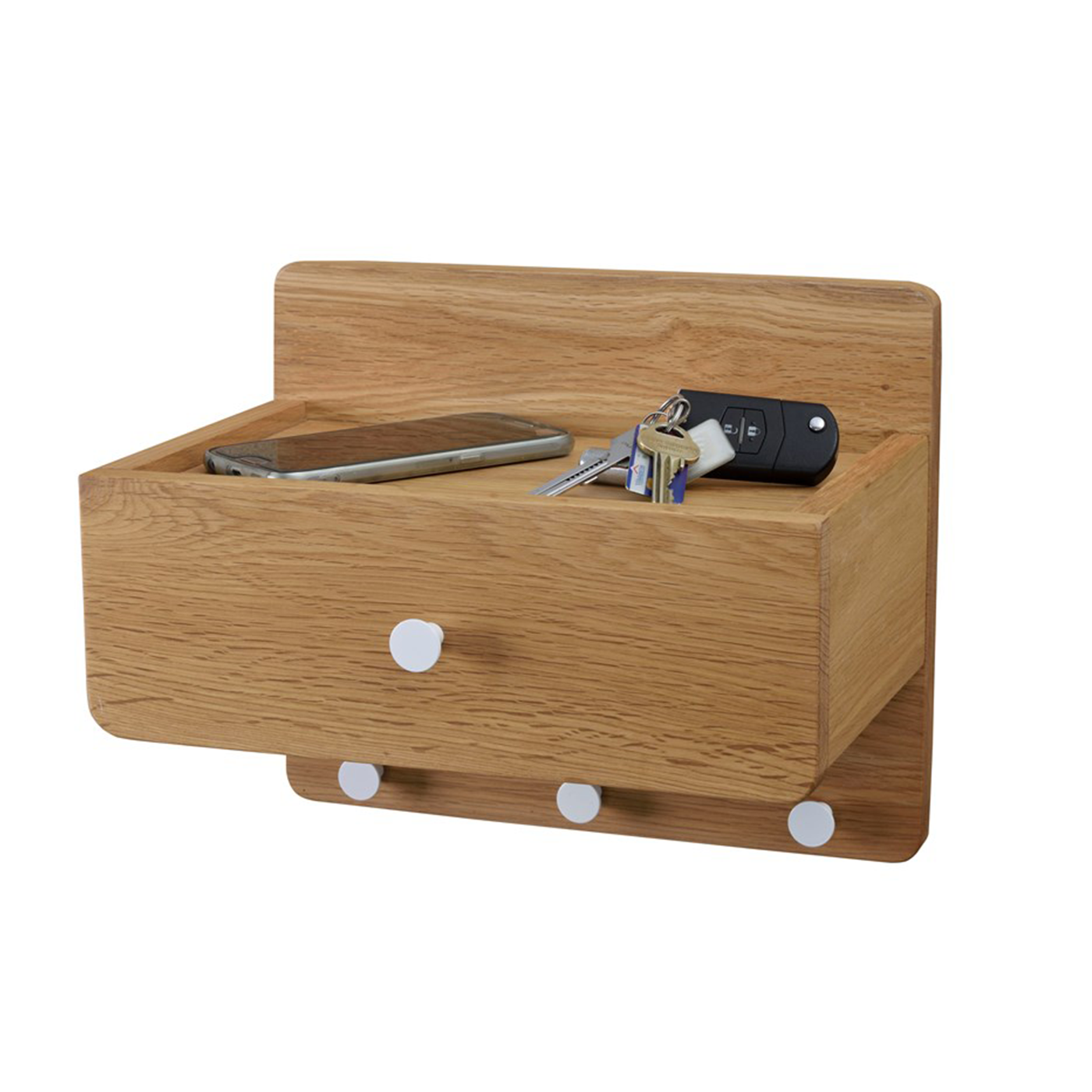 Metro houten sleutelkastje naturel 