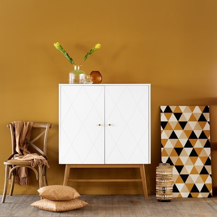 Rosswood houten opbergkast wit - 135 x 42 cm - wandkast
