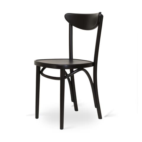 Musa houten bistrostoel zwart gebeitst