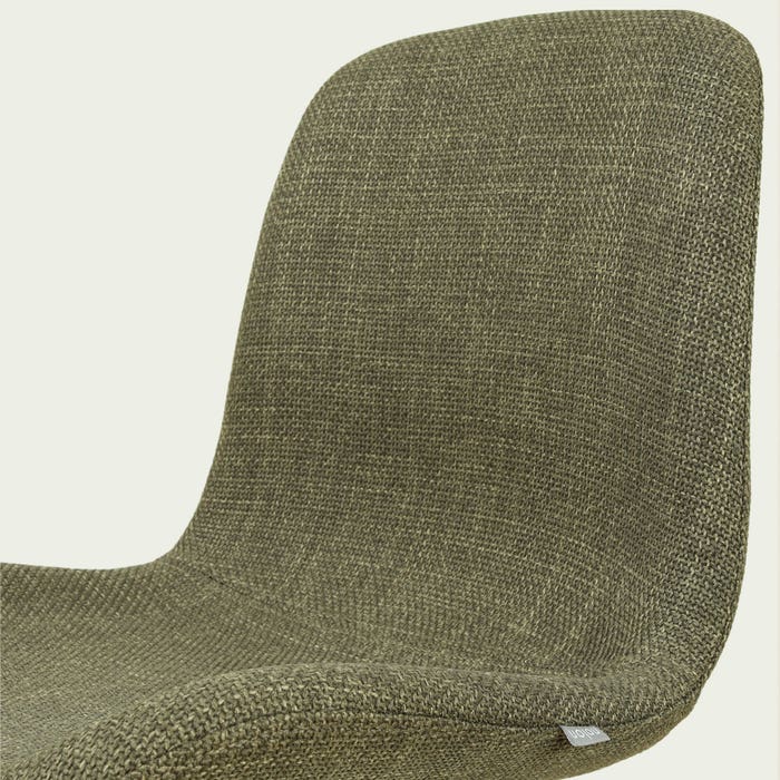 detail van de forestgroen-  houten onderstel nena-fe