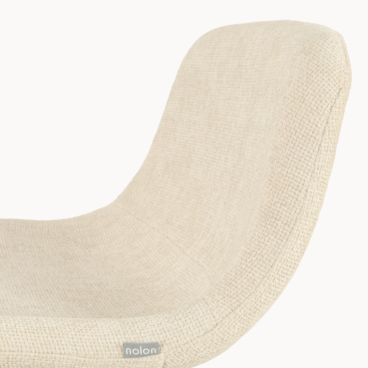 detail van de cottonbeige -  zwart onderstel  nino 65 cm-mats