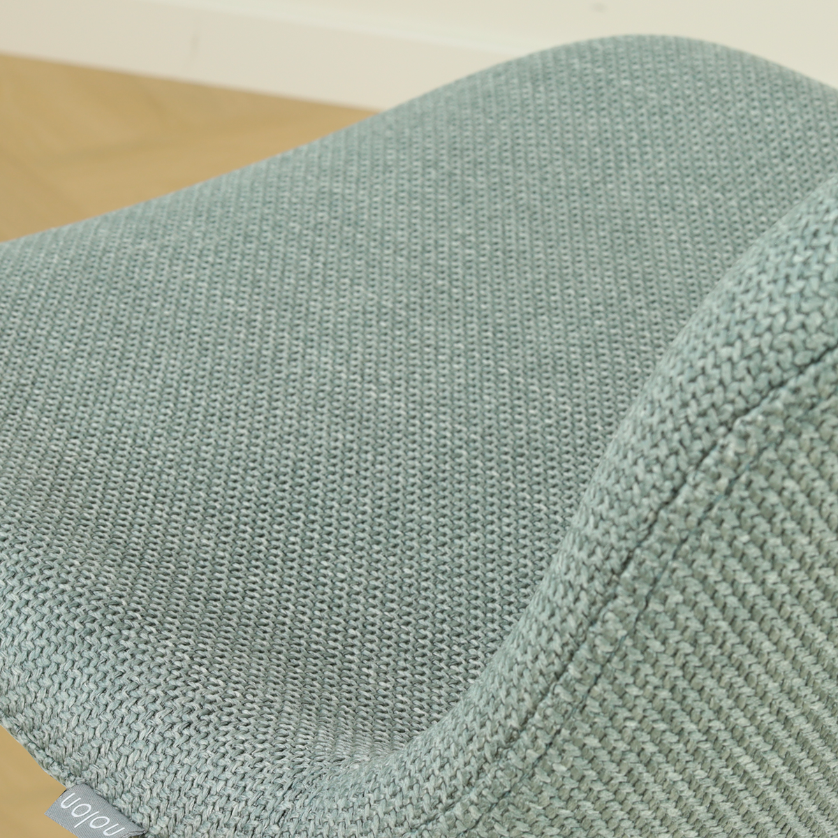 stoere barkruk saliegroen - wit onderstel - 75 cm