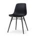 Nena-Pip eetkamerstoel zwart - zwart houten onderstel
