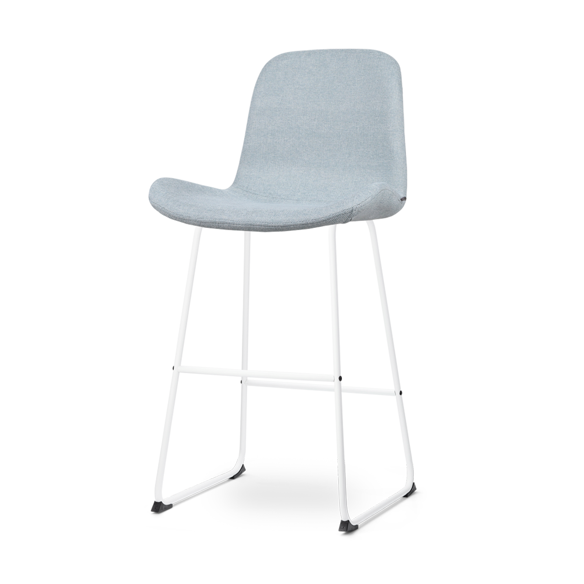 Nino-Fé barkruk lichtblauw - wit onderstel - 75 cm