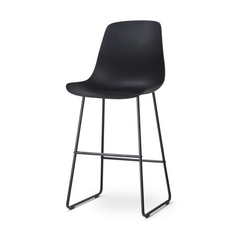 Nino-Pip barkruk zwart - zwart onderstel - 75 cm