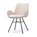 Noa-Eef eetkamerstoel beige - zwart onderstel