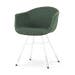Noa-Otis eetkamerstoel donkergroen - wit onderstel