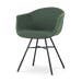 Noa-Otis eetkamerstoel donkergroen - zwart onderstel