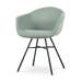 Noa-Otis eetkamerstoel zacht groen - zwart onderstel
