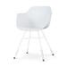 Noa-Puk eetkamerstoel wit - wit onderstel
