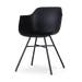 Noa-Puk eetkamerstoel zwart - zwart onderstel
